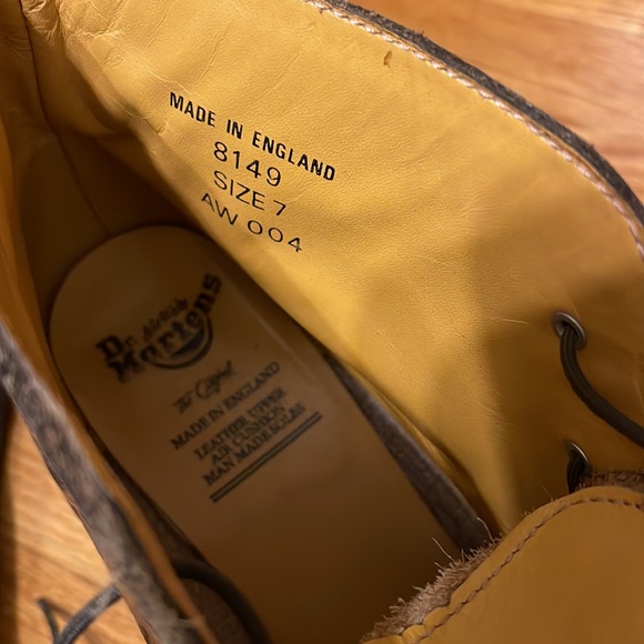 Dr. Martens MIE Granny Brogue Y2K Block Heel Ankle Boots UK 7/US10 - Picture 14 of 14